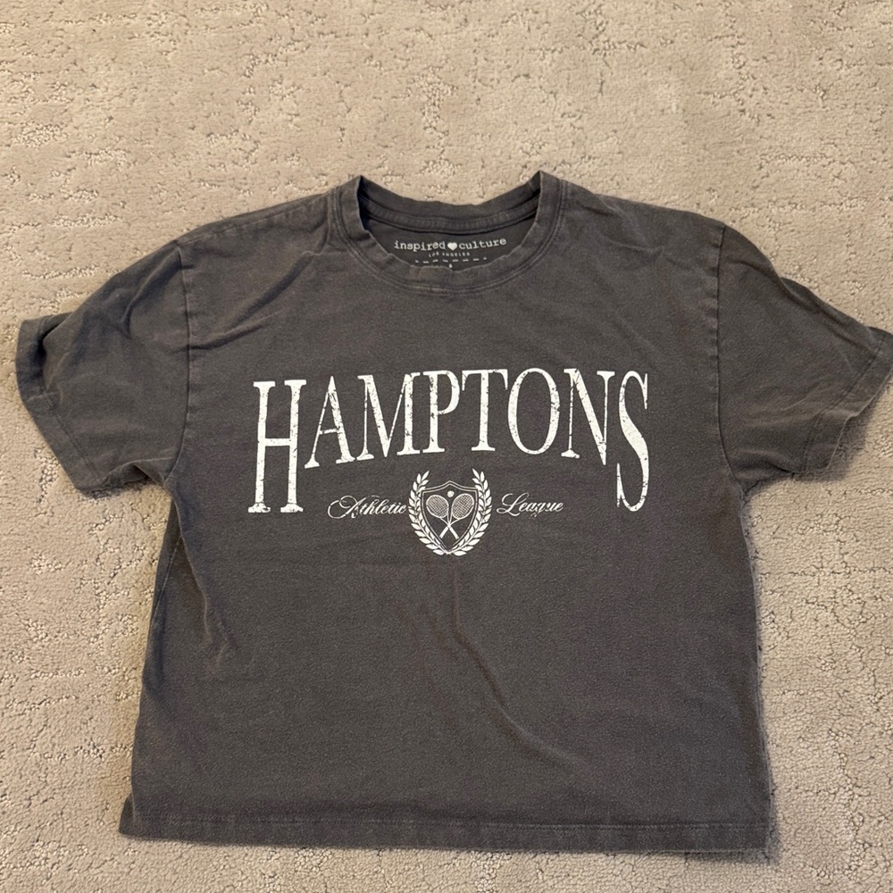 Hamptons Kids Short Sleeve Tee - Charcoal